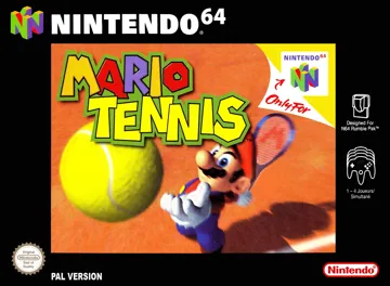 Mario Tennis (Europe) (Wii Virtual Console) box cover front